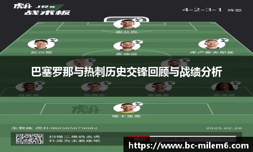 巴塞罗那与热刺历史交锋回顾与战绩分析